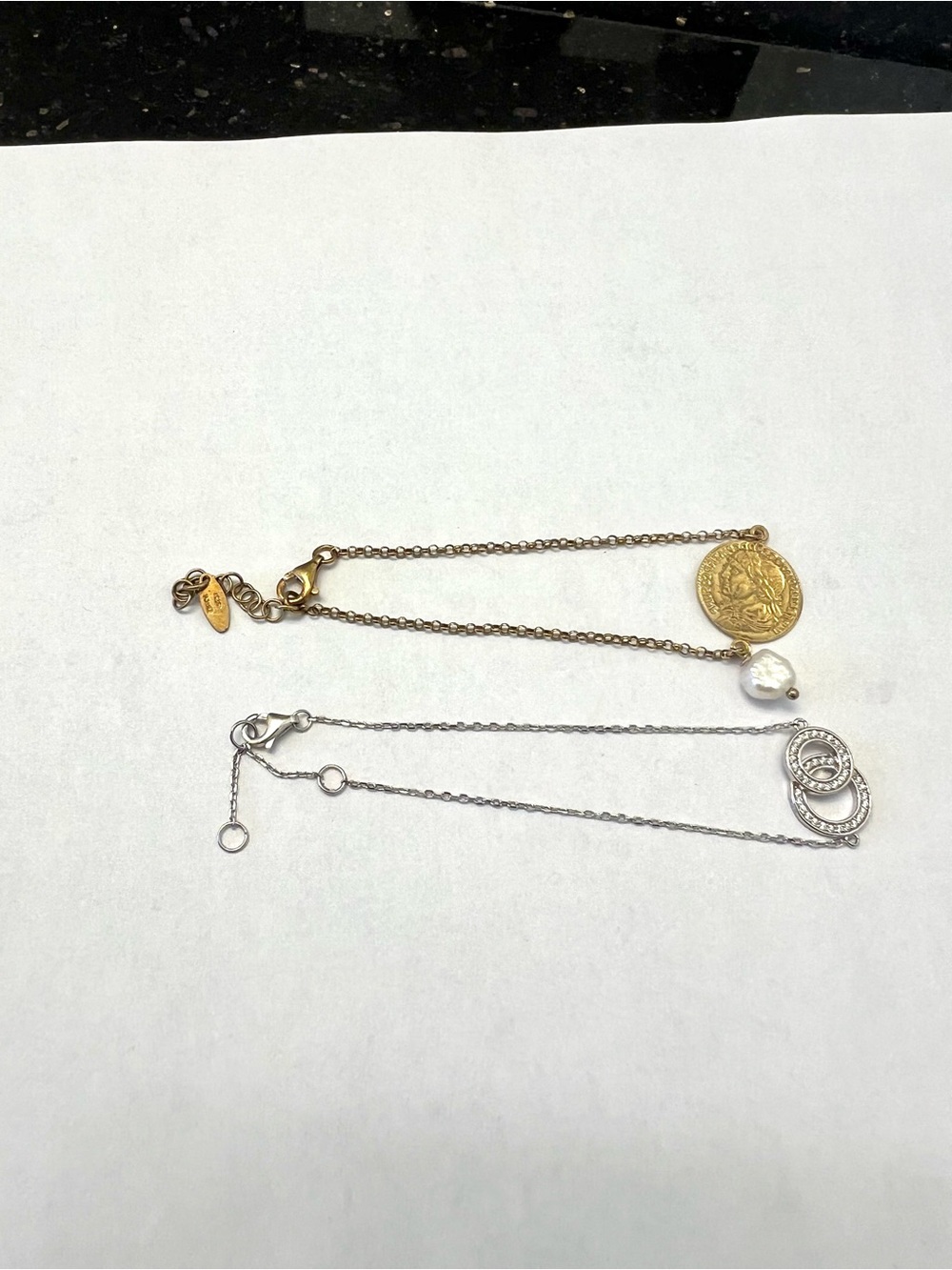 Two Dainty Sterling silver bracelets both for $60
